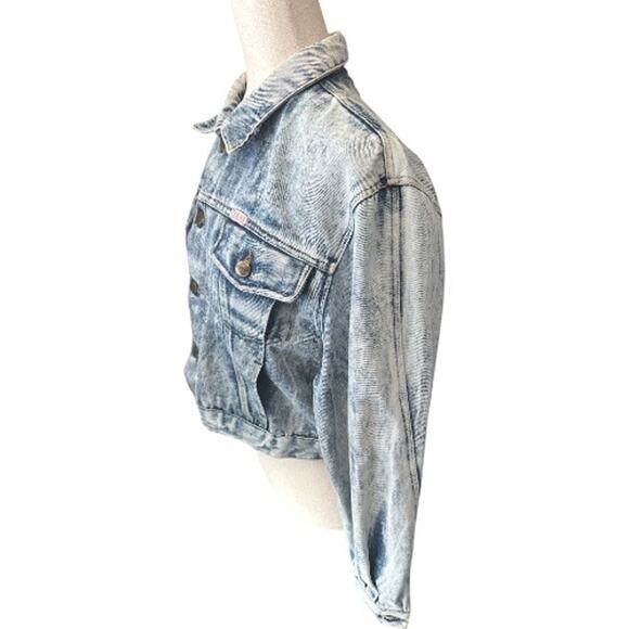 Vintage U.S. Blues Dragon Embroidered Cotton Denim Jacket M - Picture 5 of 10